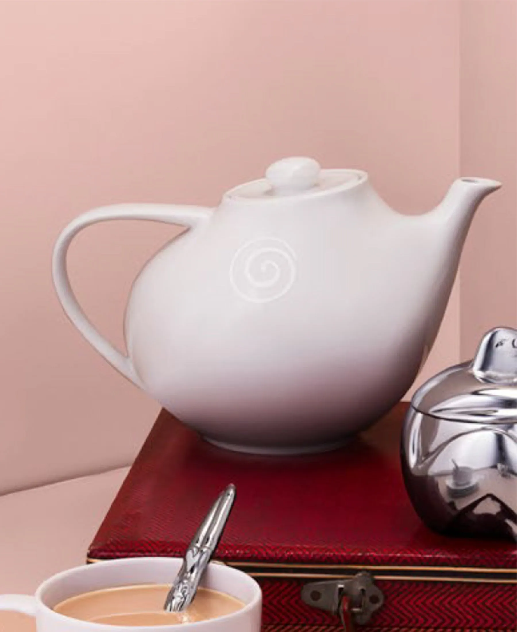 Carrol Boyes Swirl Teapot - White