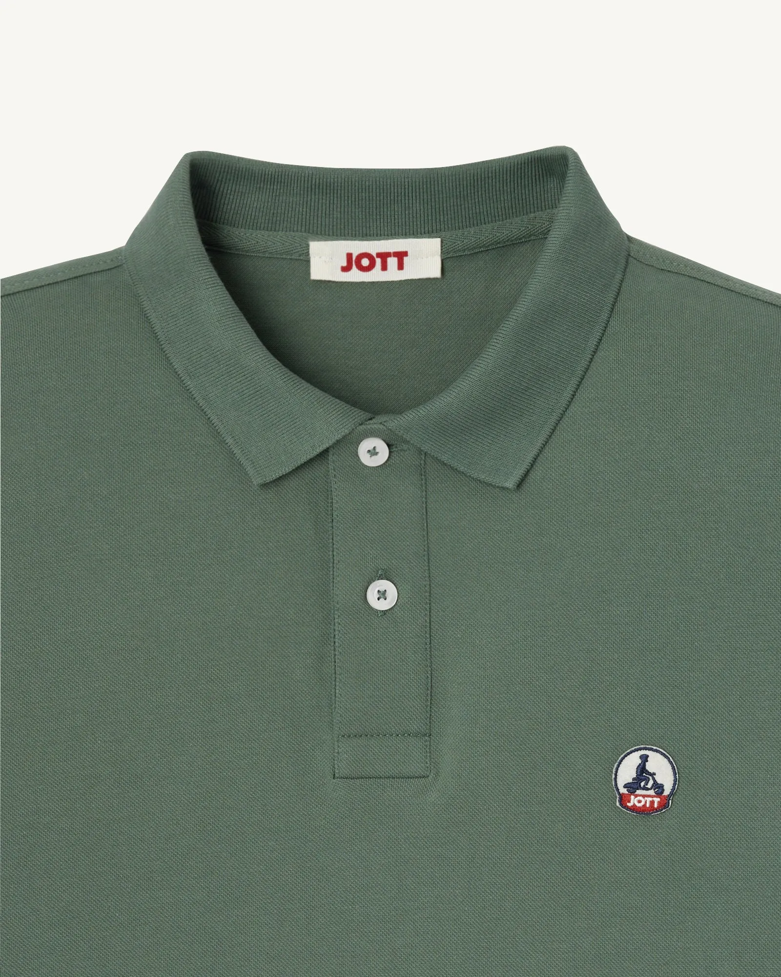 Celadon green Marbella organic cotton polo shirt