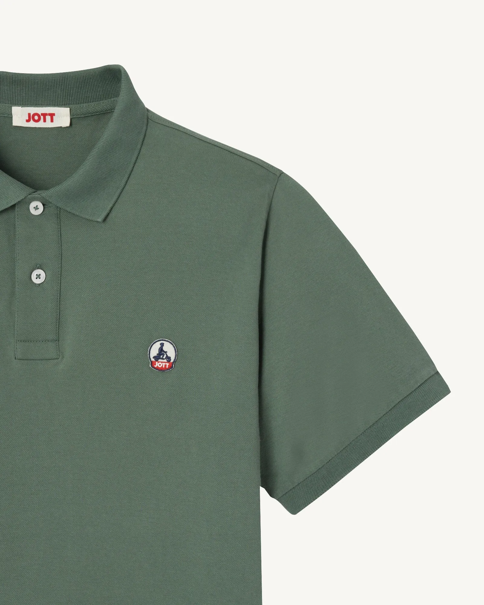 Celadon green Marbella organic cotton polo shirt