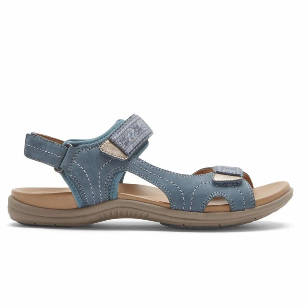 Cobb Hill RUBEY ADJUSTABLE STRAP MOROCCAN BLUE NUBUCK