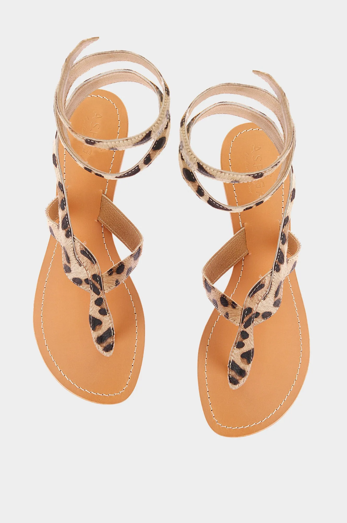 Cobra Wrap Sandals | Leopard