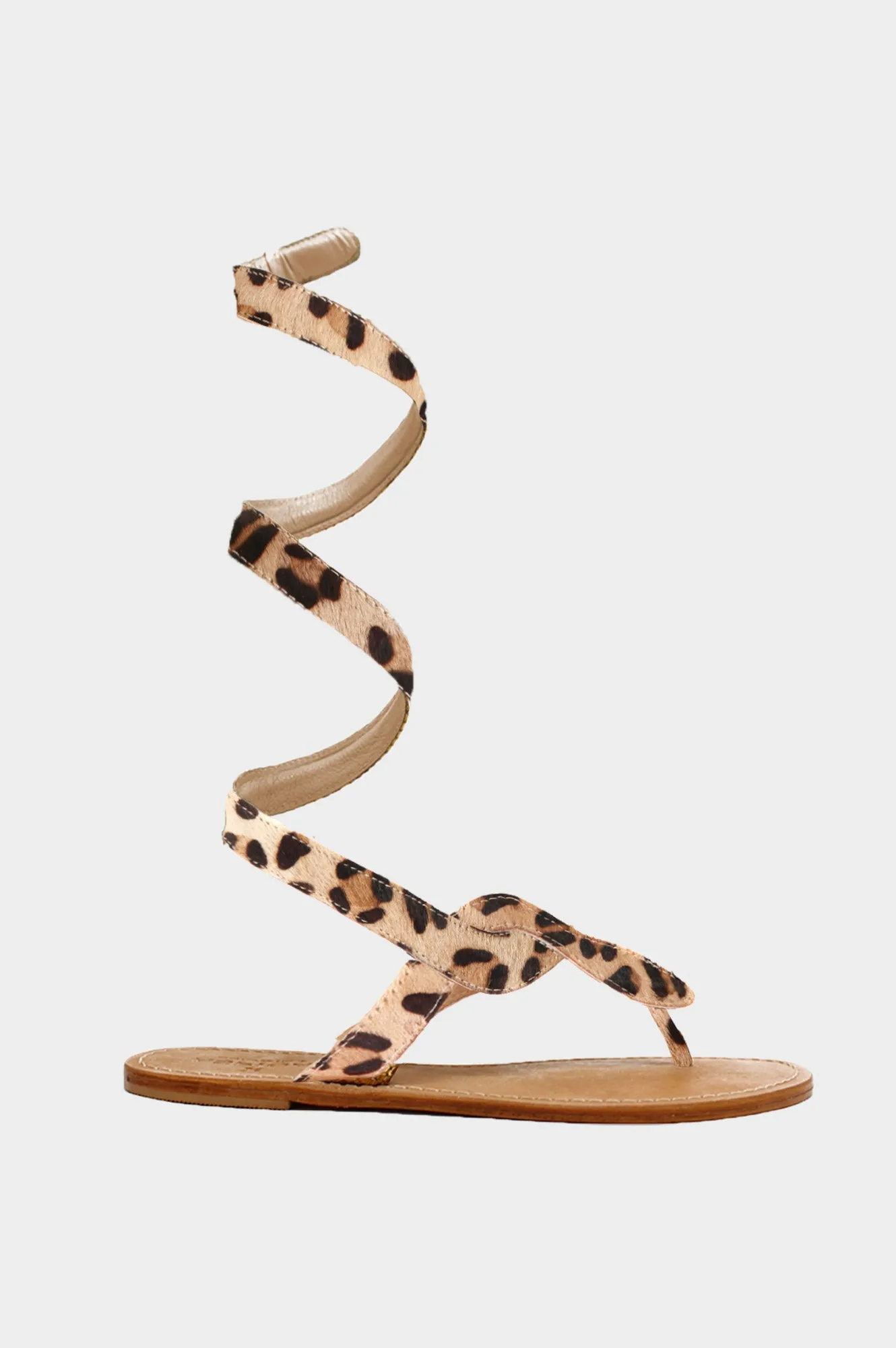 Cobra Wrap Sandals | Leopard