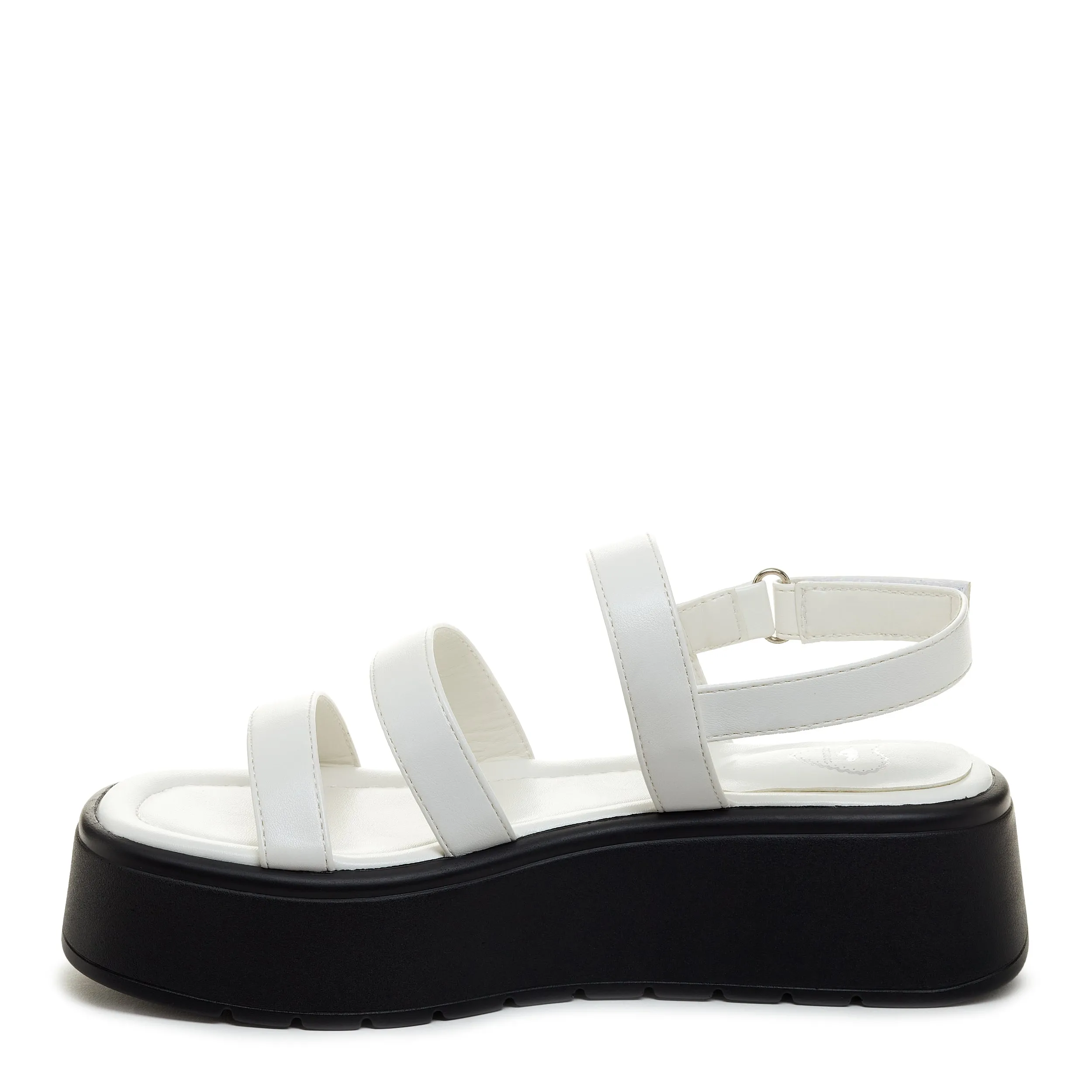 Dover White Platform Sandals