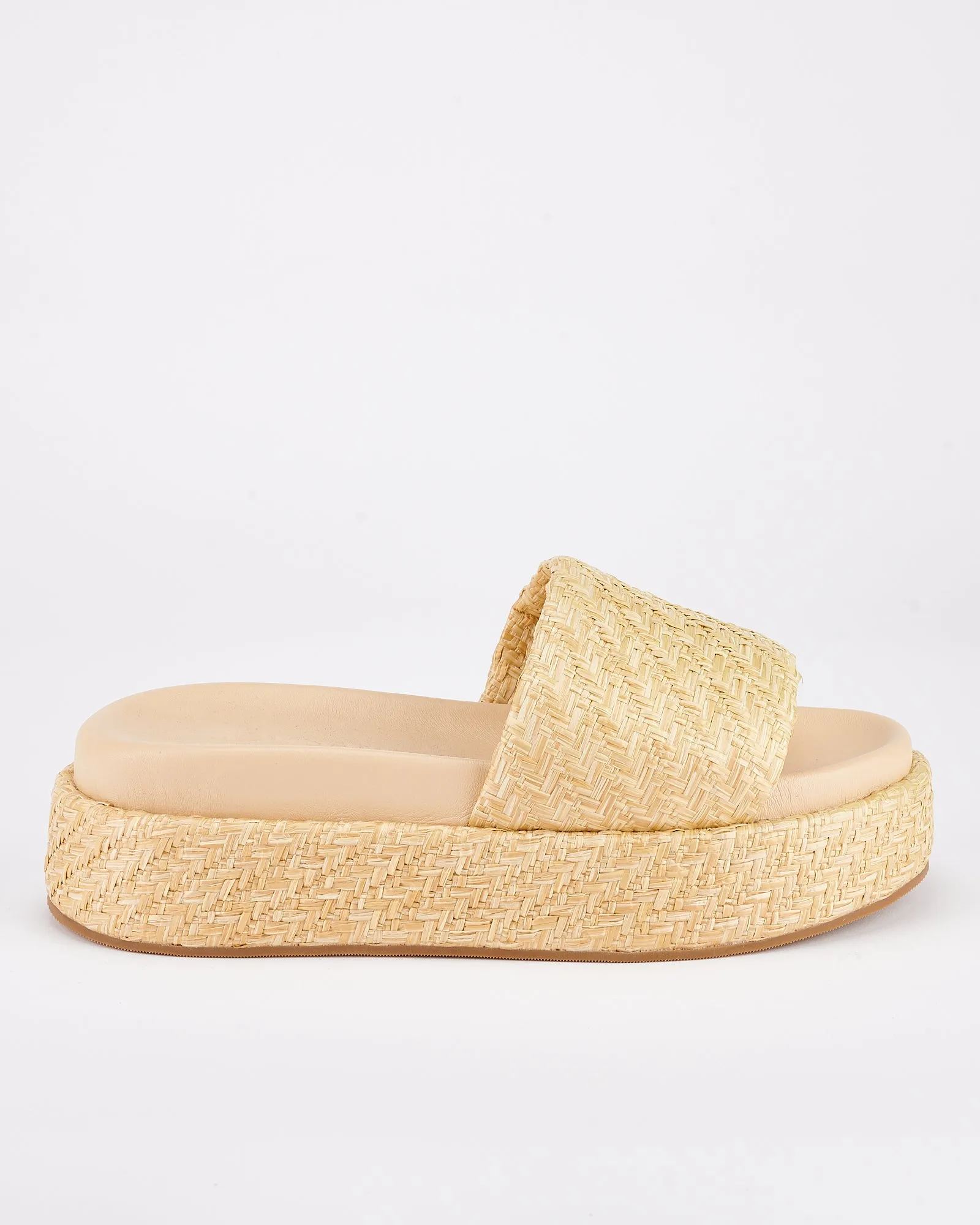 Dustin Flatform Natural Raffia