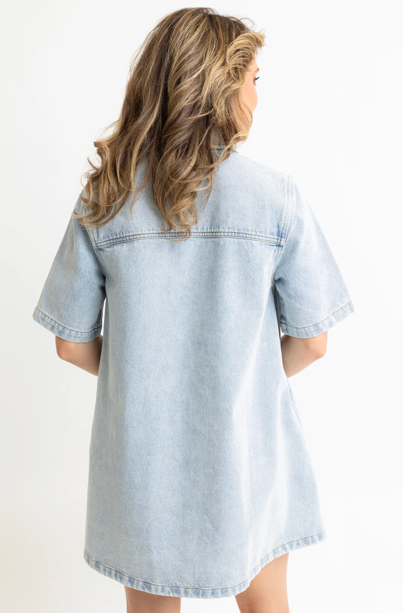 Elle Denim Dress | Light Wash