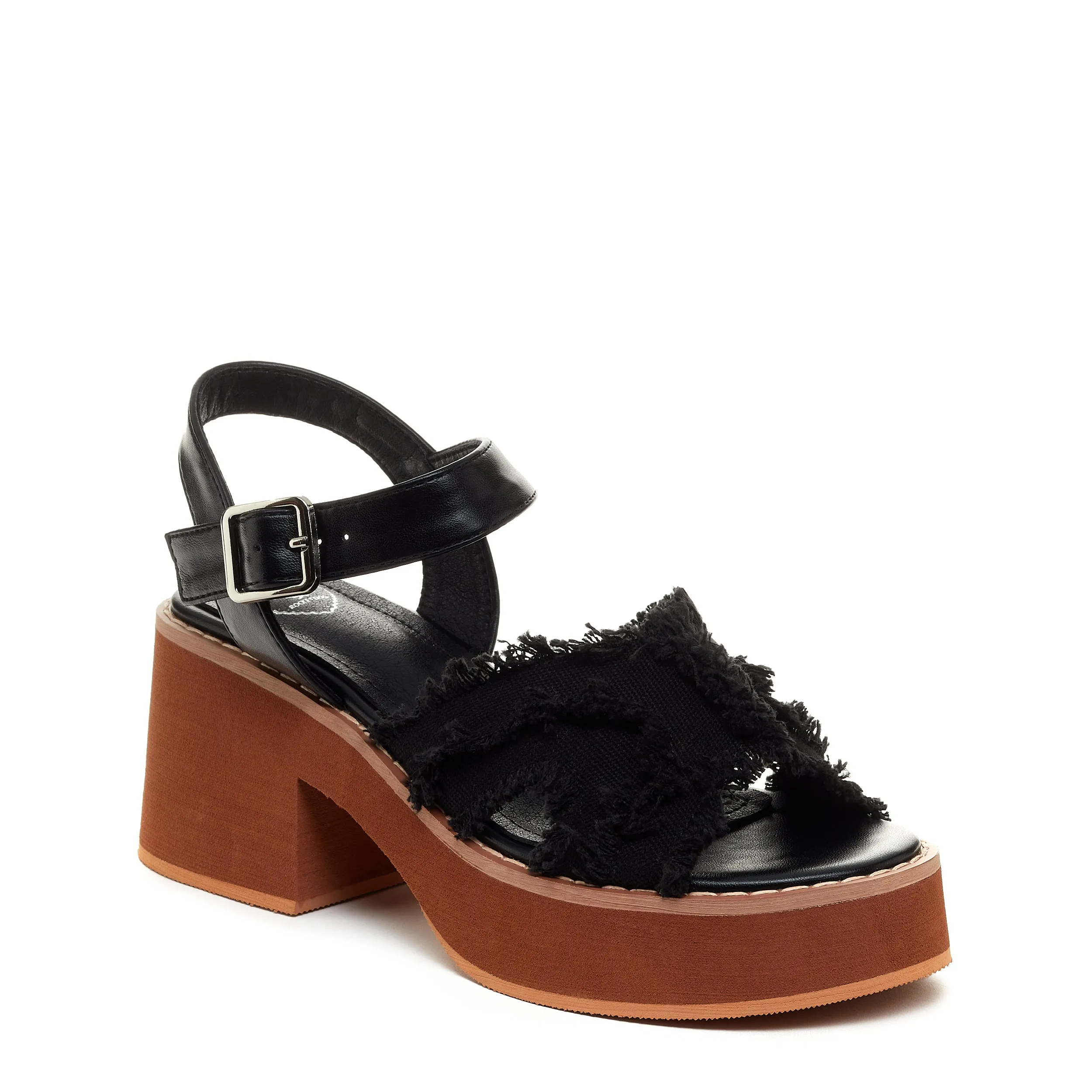 Emily Black Platform Sandals