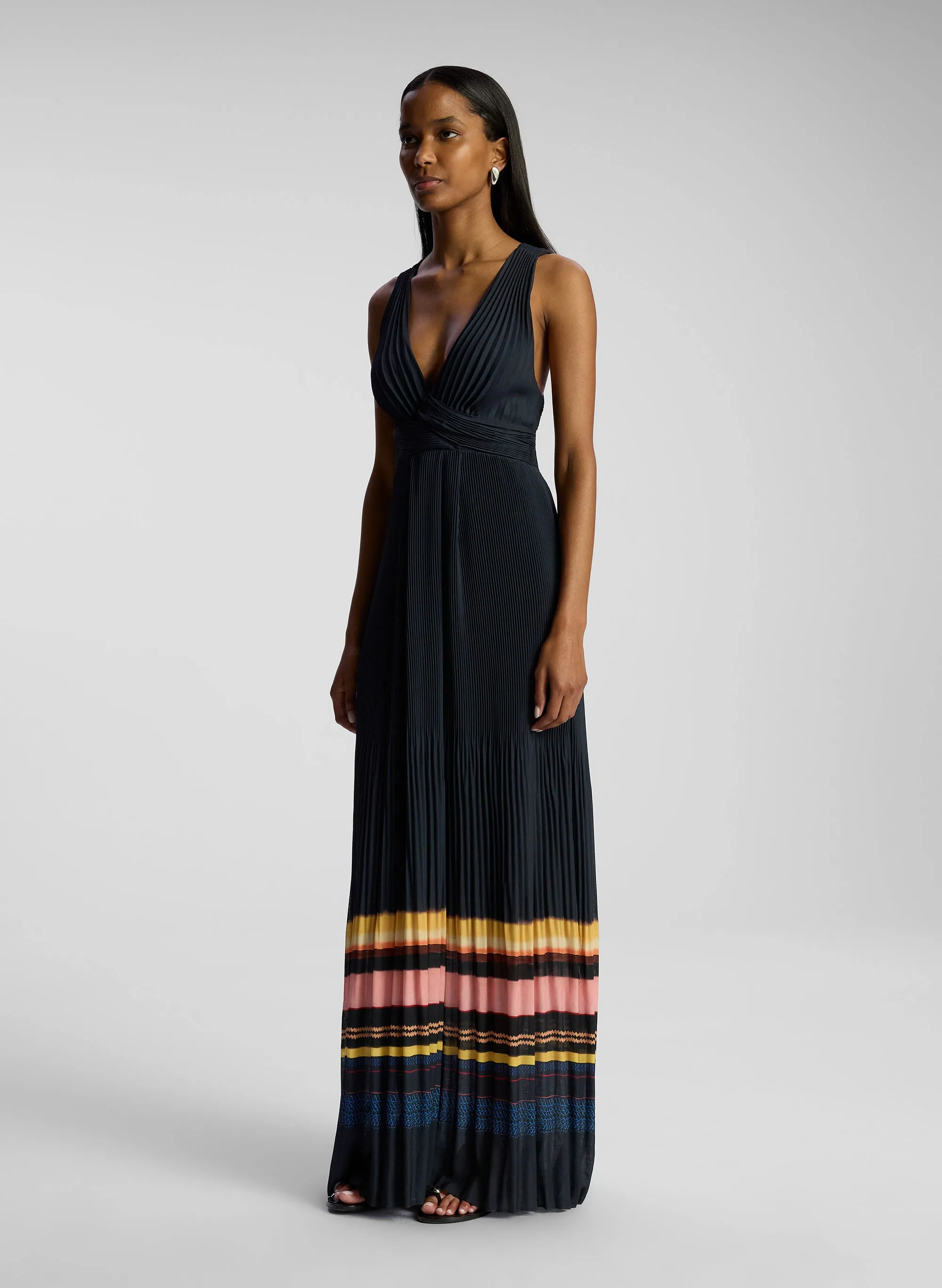 Everly Pleated Gown