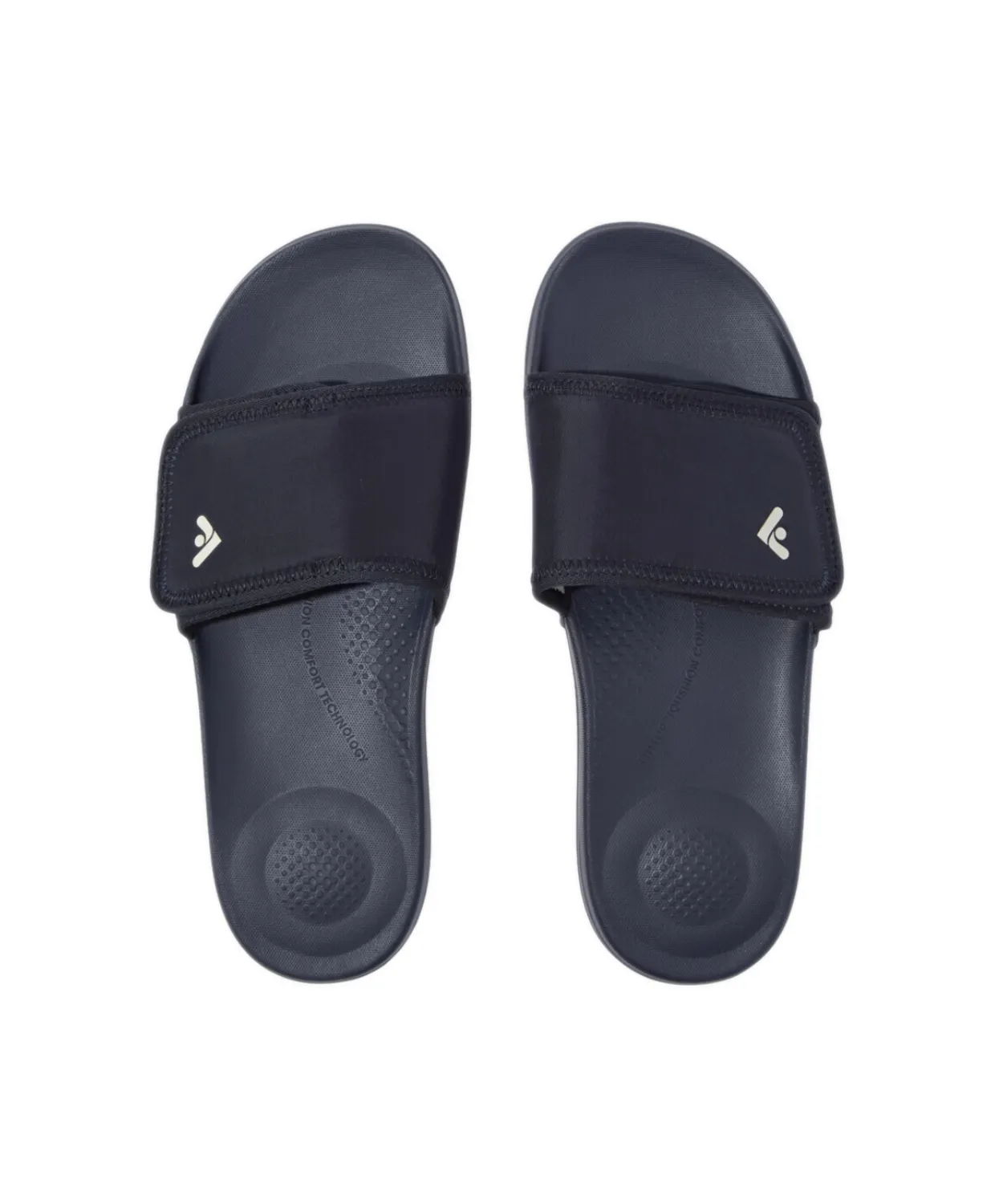 FitFlop iQushion Mens Adjustable Water-Resistant Slides Navy