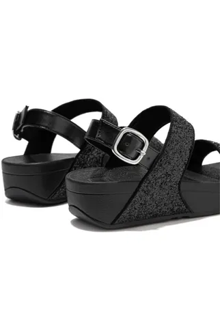 FitFlop Lulu Glitter Back Strap black Glitter