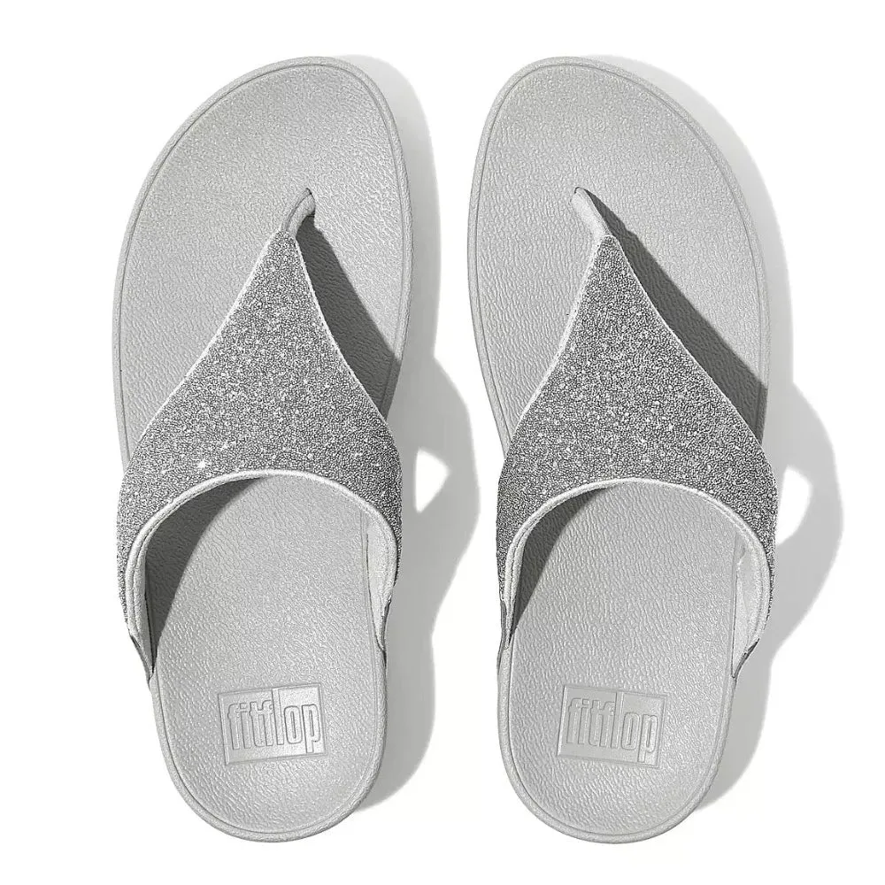 FitFlop Women's Lulu Shimmerlux Toepost Silver