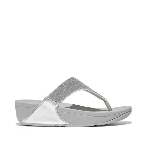 FitFlop Women's Lulu Shimmerlux Toepost Silver