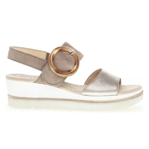 Gabor Wedge Sandals - 24.645 - Gold