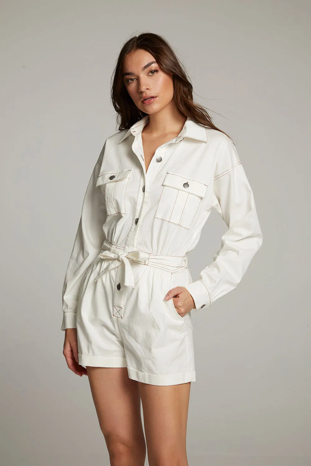 Isabella White Romper