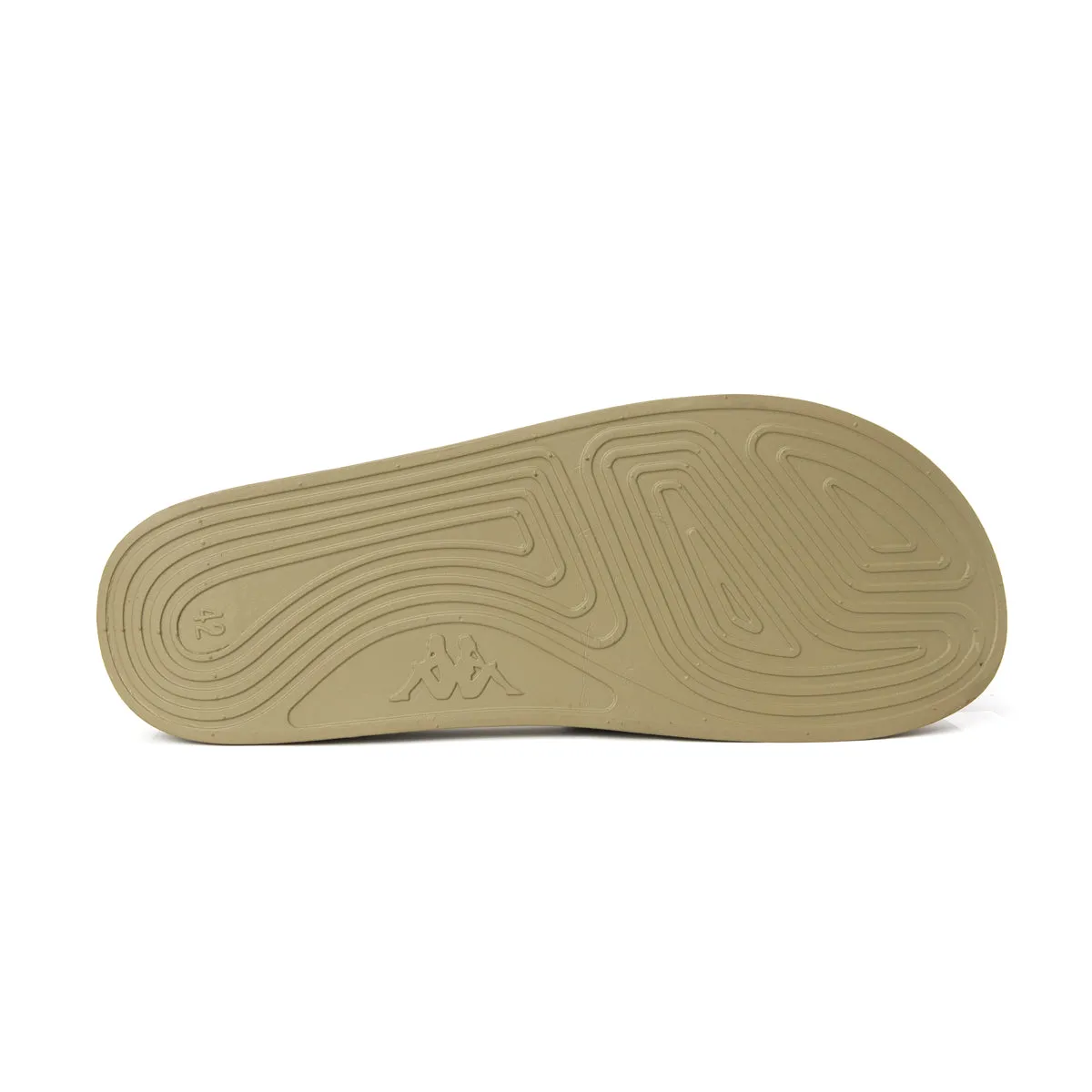 Kappa Authentic Adam 2 Slides - Green Olive/White