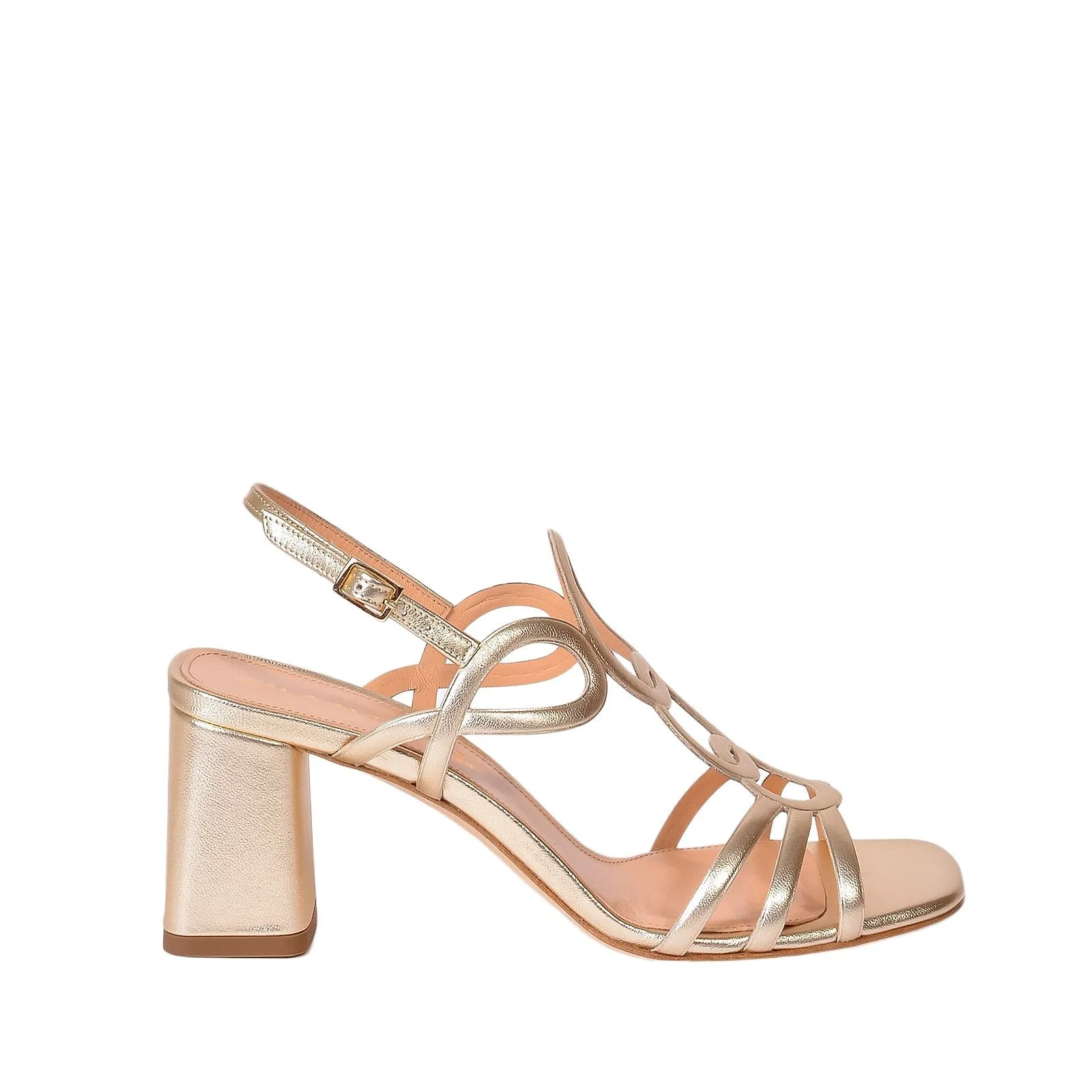 Luxor Gold Leather Sandals