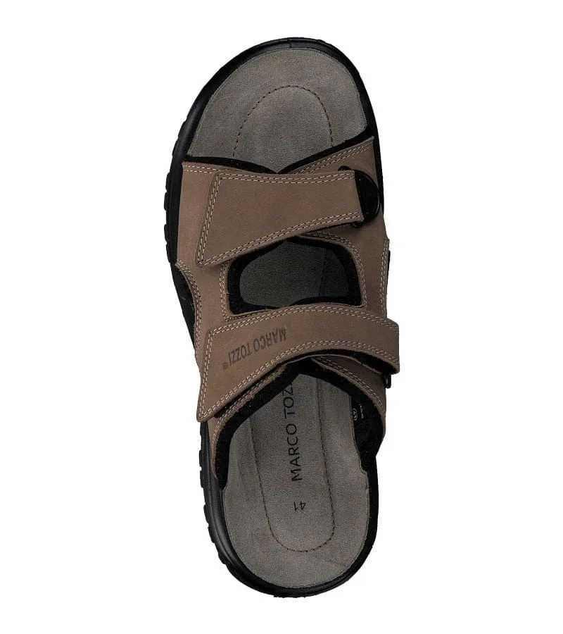 Marco Tozzi Mens Suede Leather Slip On Comfort Sandal 2-17400-20