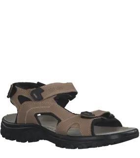 Marco Tozzi Mens Taupe Suede Leather Comfort Sandal 2-18400-20