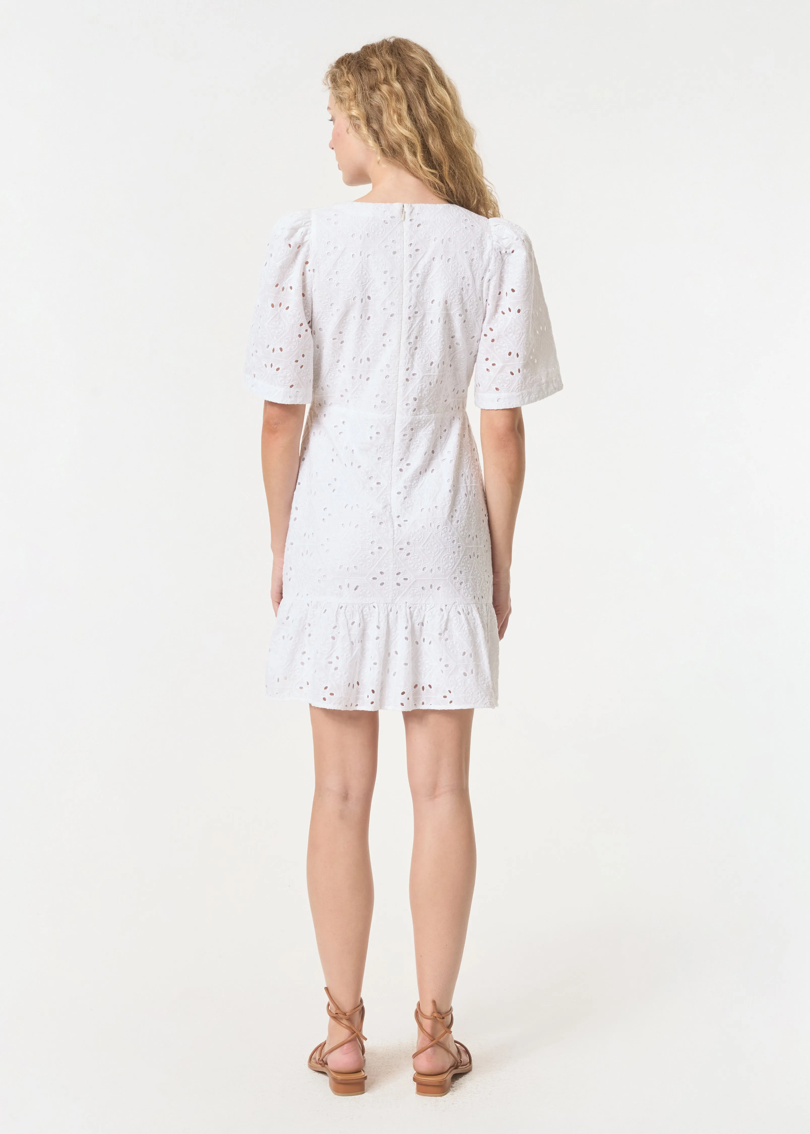 Mariana Dress | White Chelsea Eyelet