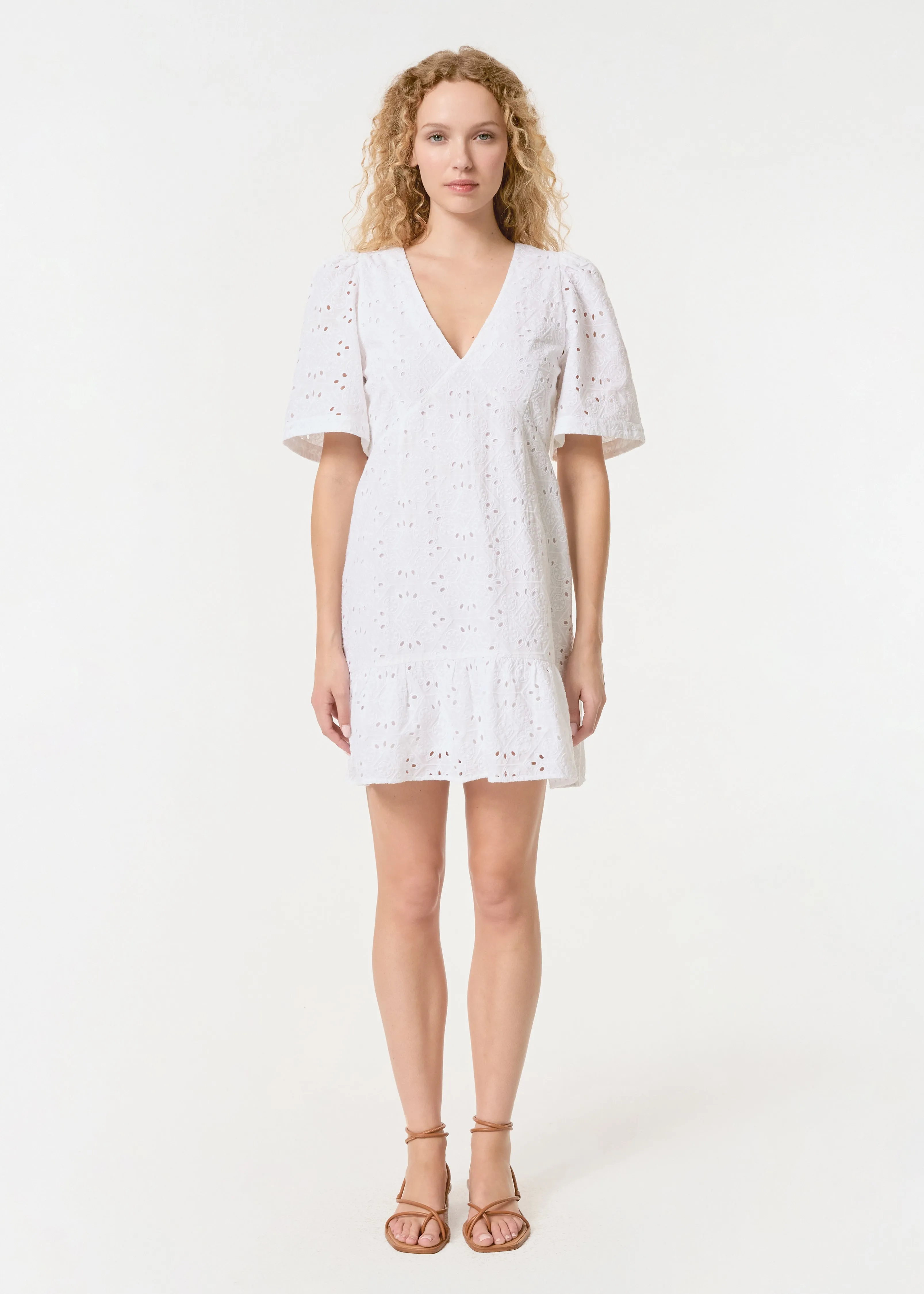 Mariana Dress | White Chelsea Eyelet