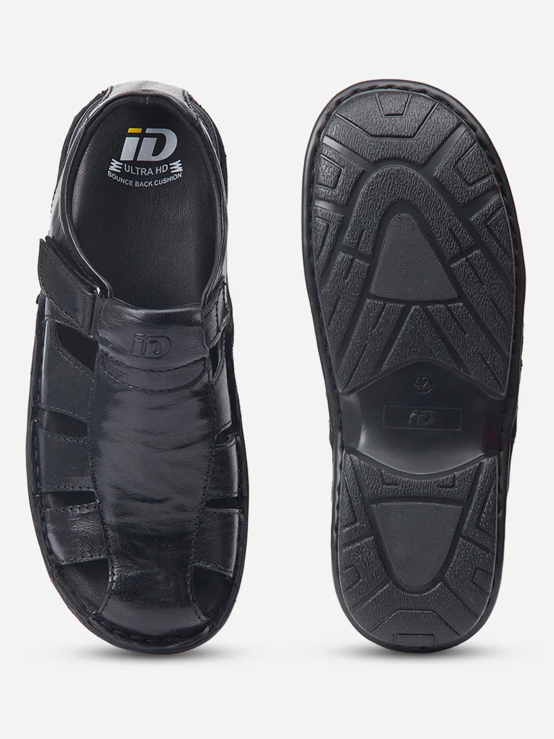 Men Black Sandal / Slipper (ID4209)