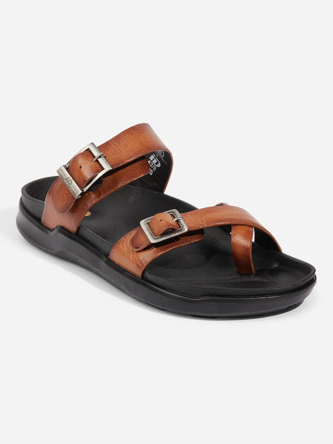 Men Tan Sandal / Slipper (ID4223)