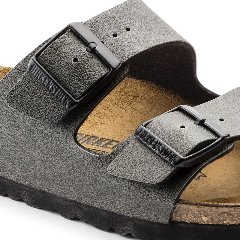 Birkenstock Mens Arizona Pull Up Anthracite Birko-Flor Sandals