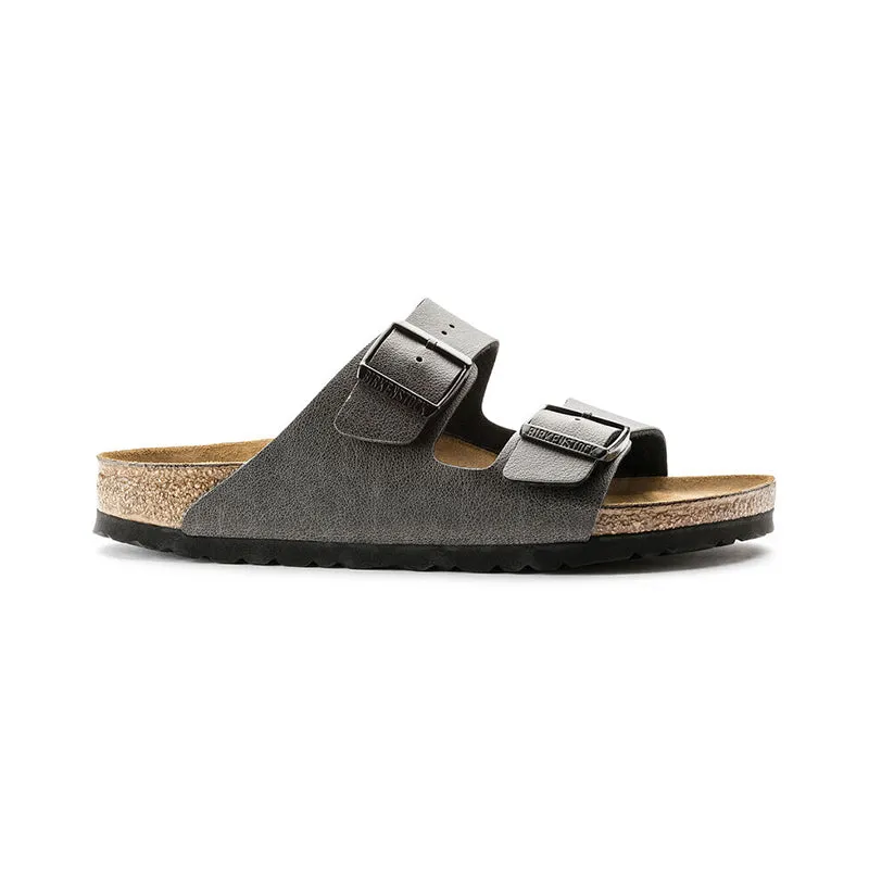 Birkenstock Mens Arizona Pull Up Anthracite Birko-Flor Sandals