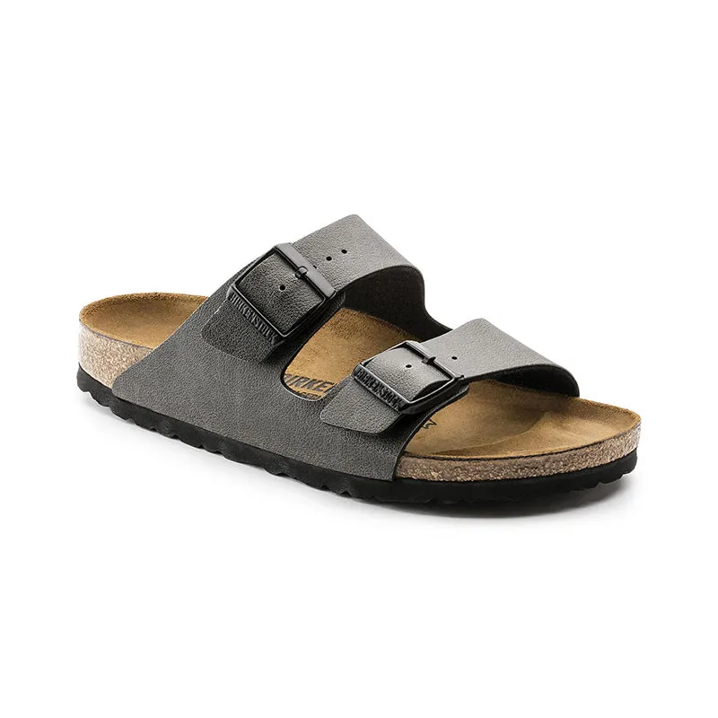 Birkenstock Mens Arizona Pull Up Anthracite Birko-Flor Sandals