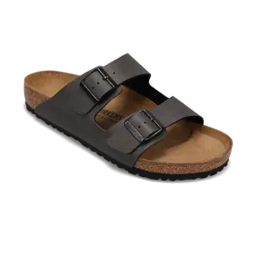 Birkenstock Mens Arizona Pull Up Anthracite Birko-Flor Sandals