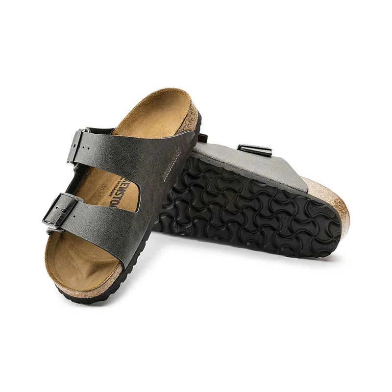 Birkenstock Mens Arizona Pull Up Anthracite Birko-Flor Sandals