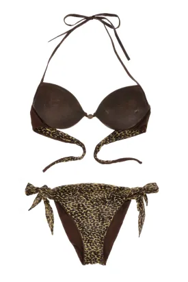 NIBAL Brown Leopard Bikini