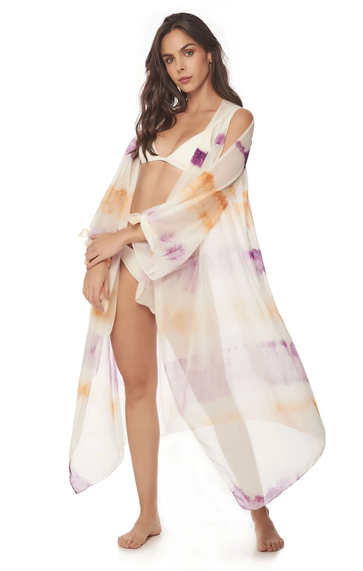 Purple Sunset Flowing Kaftan