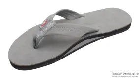 Rainbow Sandals Men's - Single Layer - 1" Strap - Grey