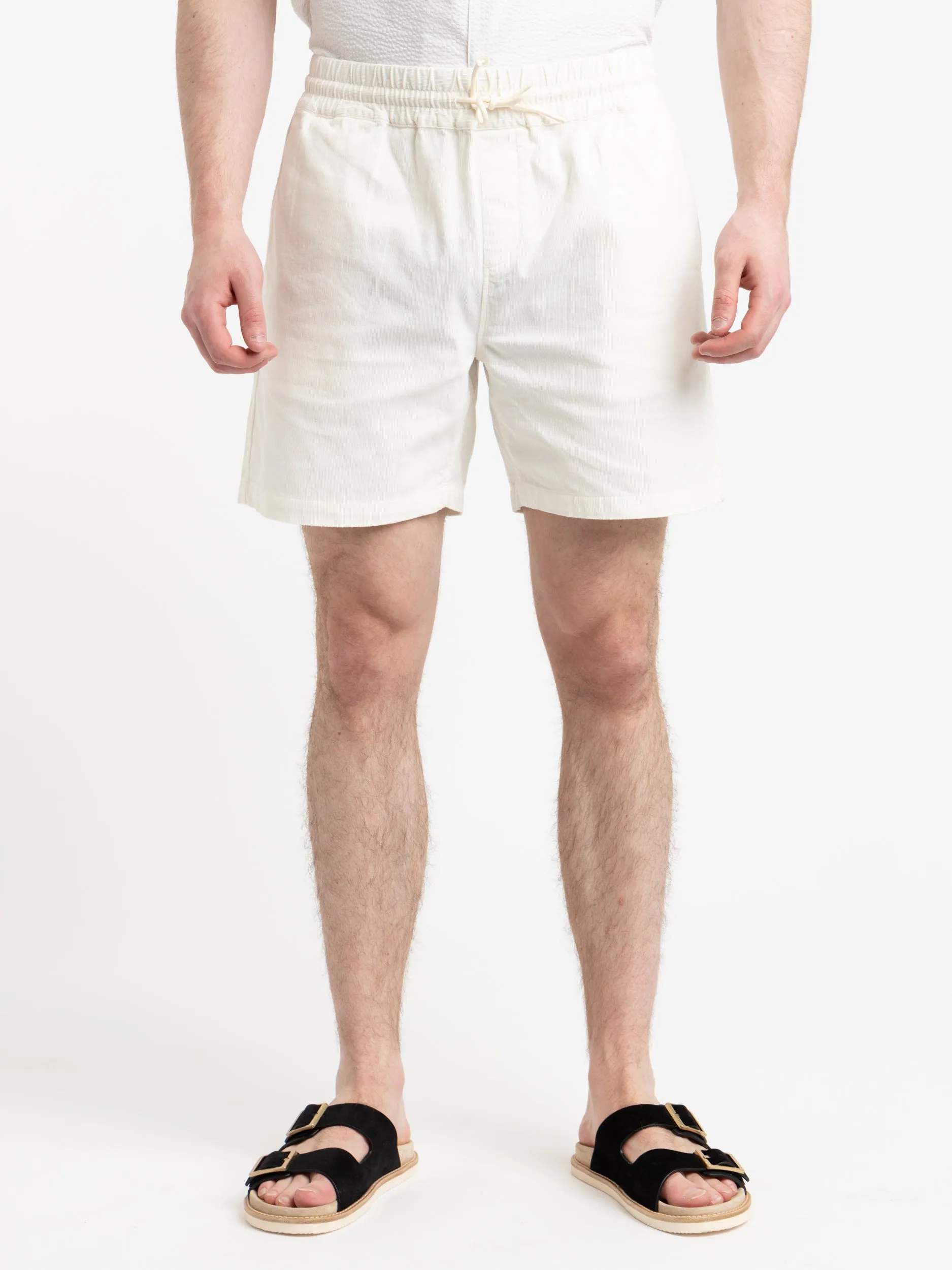 White Corduroy Shorts