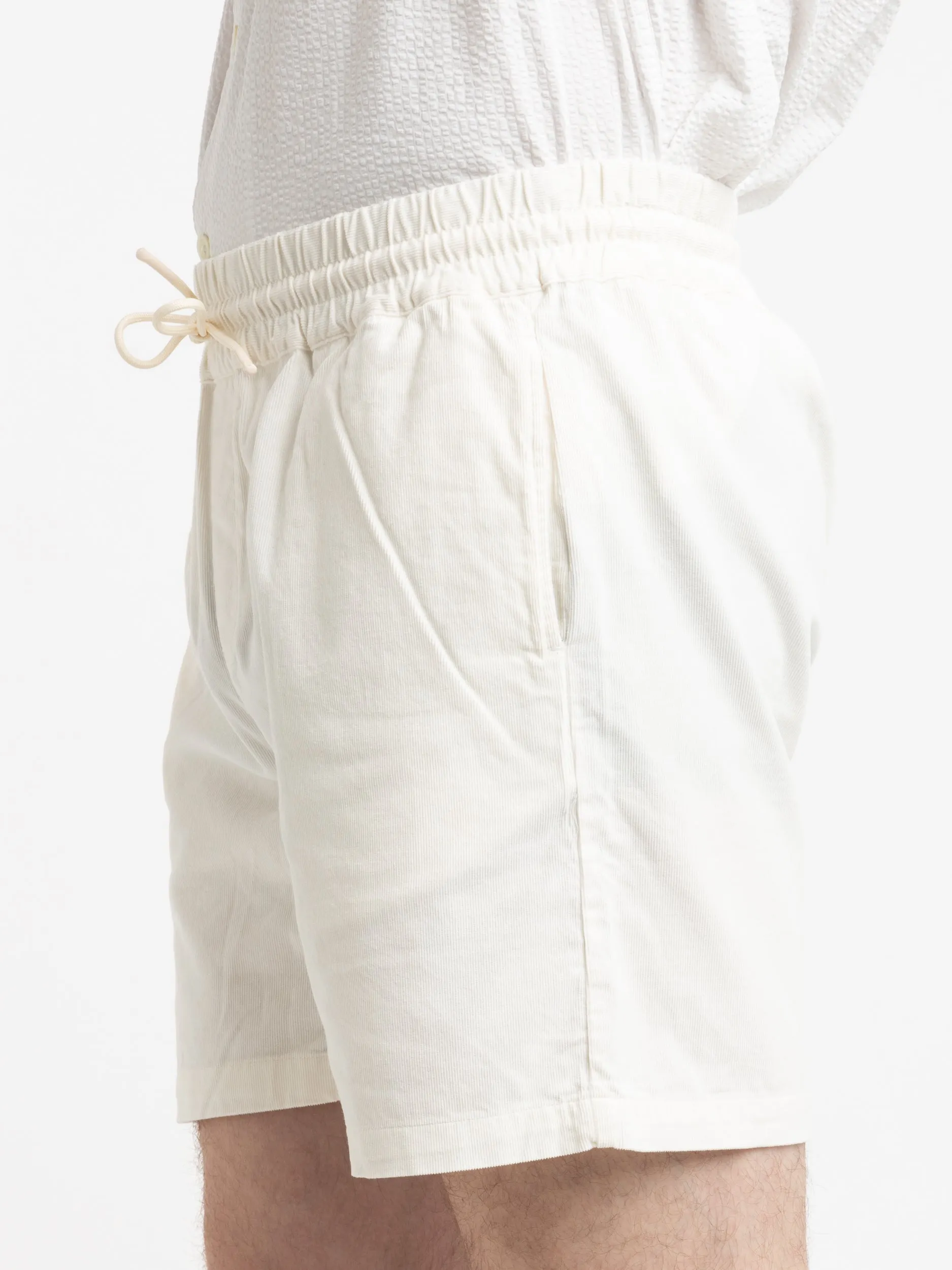 White Corduroy Shorts