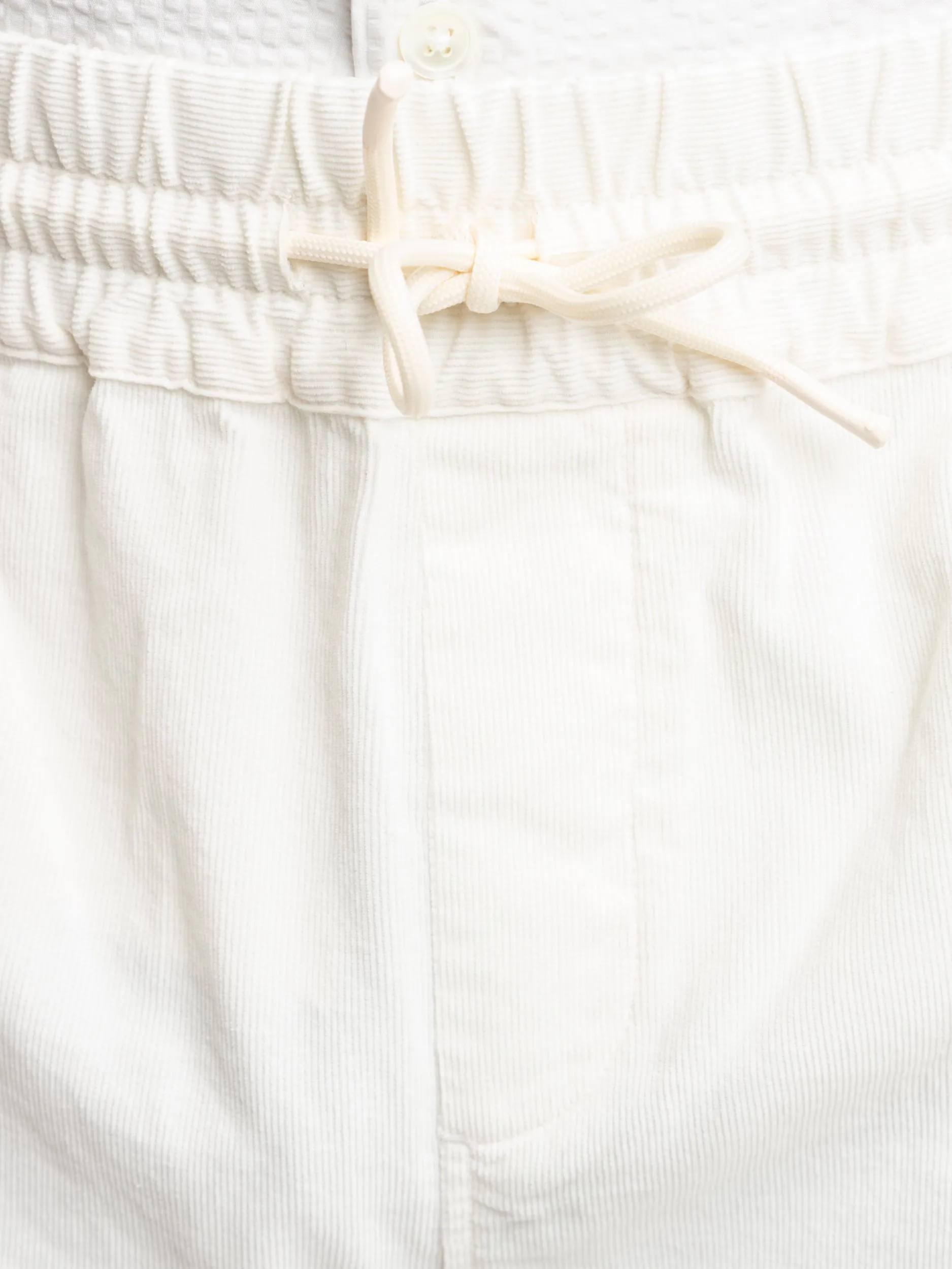 White Corduroy Shorts