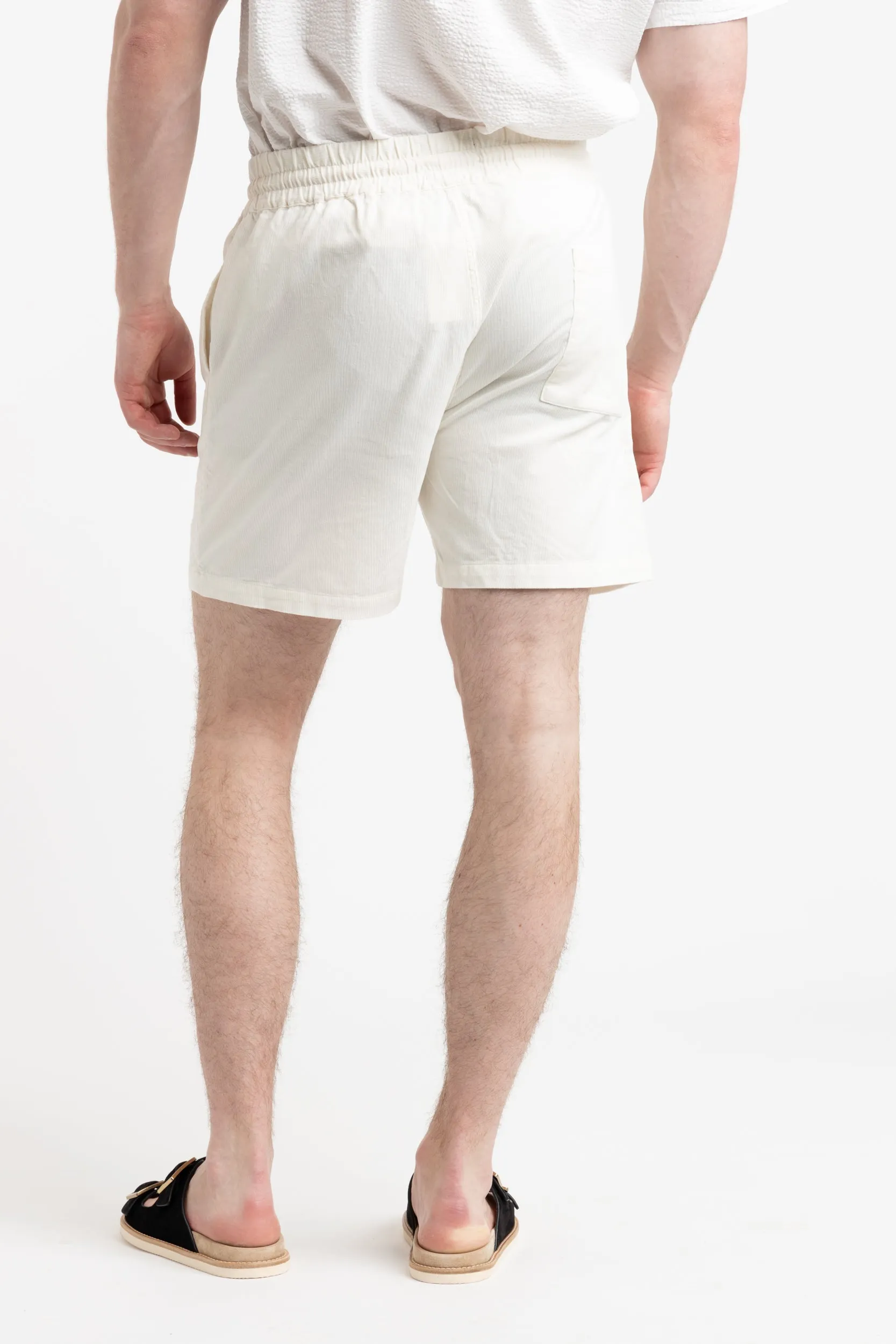 White Corduroy Shorts